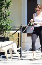 HUNTER HALEY KING Out with Her Dog in Los Angeles 06/11/2020