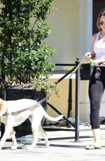 HUNTER HALEY KING Out with Her Dog in Los Angeles 06/11/2020