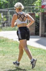 INDIA MULLEN Out Jogging in London 06/03/2020