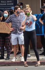 IRELAND BALDWIN at a Protest in Los Angeles 06/01/2020