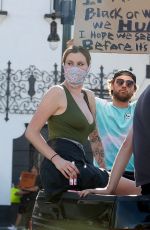 IRELAND BALDWIN at Black Lives Matter Protest in Los Angeles 06/07/2020