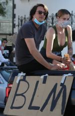 IRELAND BALDWIN at Black Lives Matter Protest in Los Angeles 06/07/2020