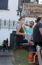IRELAND BALDWIN at Black Lives Matter Protest in Los Angeles 06/07/2020