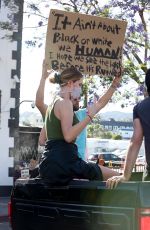 IRELAND BALDWIN at Black Lives Matter Protest in Los Angeles 06/07/2020