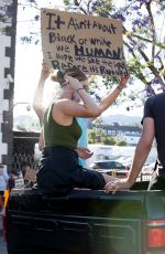 IRELAND BALDWIN at Black Lives Matter Protest in Los Angeles 06/07/2020