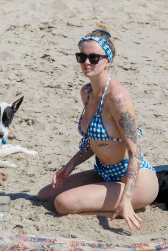 IRELAND BALDWIN in Bikini on the Beach in Malibu 06/27/2020