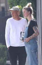 IRELAND BALDWIN in Denim Overalls Out in West Hollywood 06/20/2020