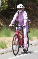 ISLA FISHER on Her Daily Bike Routine in Los Angeles 06/29/2020