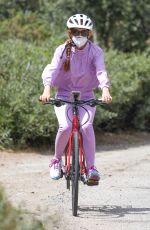 ISLA FISHER on Her Daily Bike Routine in Los Angeles 06/29/2020