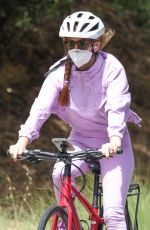 ISLA FISHER on Her Daily Bike Routine in Los Angeles 06/29/2020