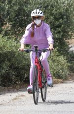 ISLA FISHER on Her Daily Bike Routine in Los Angeles 06/29/2020