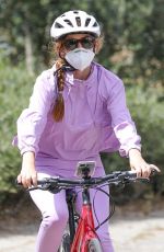 ISLA FISHER on Her Daily Bike Routine in Los Angeles 06/29/2020