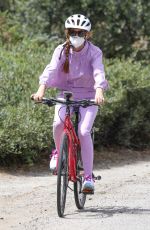 ISLA FISHER on Her Daily Bike Routine in Los Angeles 06/29/2020