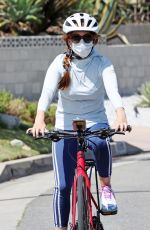 ISLA FISHER Out Riding a Bike in Los Angeles 06/13/2020