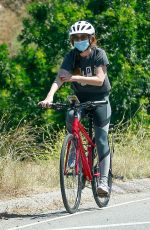 ISLA FISHER Riding Ber Bike Out in Los Angeles 06/07/2020