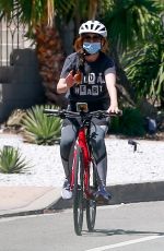 ISLA FISHER Riding Ber Bike Out in Los Angeles 06/07/2020