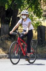ISLA FISHER Riding Her Bike Out in Los Angeles 06/08/2020