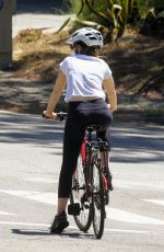 ISLA FISHER Riding Her Bike Out in Los Angeles 06/08/2020