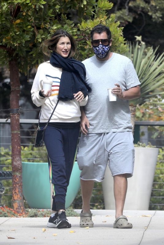 JACKIE and Adam SANDLER Out for Coffee in Malibu 06/16/2020