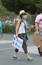 JAIME MURRAY at Black Lives Rally in West Hollywood 06/06/2020