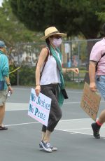 JAIME MURRAY at Black Lives Rally in West Hollywood 06/06/2020
