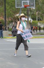 JAIME MURRAY at Black Lives Rally in West Hollywood 06/06/2020
