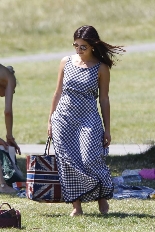 JENNA LOUISE COLEMAN at a Picnic in a Park in London 06/25/2020