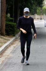 JENNIFER GARNER on Early Morning Walk in Brentwood 06/27/2020