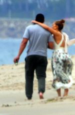 JENNIFER LOPEZ and Alex Rodriguez at a Beach in Malibu 06/21/2020