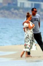 JENNIFER LOPEZ and Alex Rodriguez at a Beach in Malibu 06/21/2020