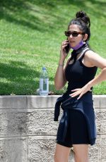 JESSICA GOMES Hiking at Runyon Canyon in Los Angeles 06/25/2020