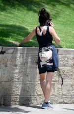 JESSICA GOMES Hiking at Runyon Canyon in Los Angeles 06/25/2020