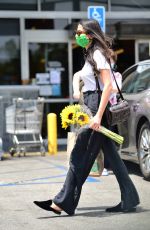 JESSICA GOMES Out Buying Flowers in Los Angeles 06/29/2020