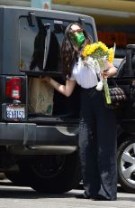 JESSICA GOMES Out Buying Flowers in Los Angeles 06/29/2020