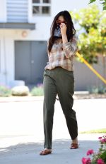 JESSICA GOMES Wearing Bandana Mask Out in West Hollywood 06/17/2020