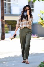 JESSICA GOMES Wearing Bandana Mask Out in West Hollywood 06/17/2020