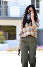 JESSICA GOMES Wearing Bandana Mask Out in West Hollywood 06/17/2020