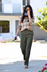 JESSICA GOMES Wearing Bandana Mask Out in West Hollywood 06/17/2020