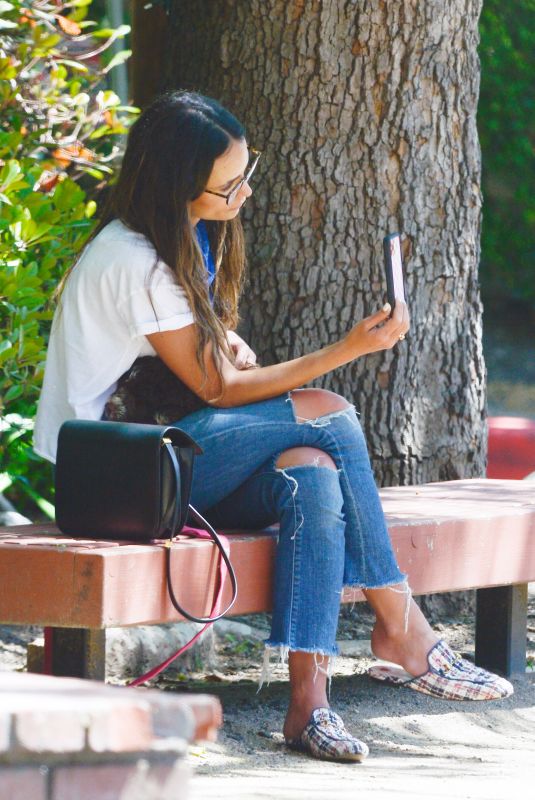 JORDANA BREWSTER at a Park in Los Angeles 06/09/2020