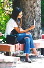 JORDANA BREWSTER at a Park in Los Angeles 06/09/2020