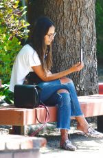 JORDANA BREWSTER at a Park in Los Angeles 06/09/2020