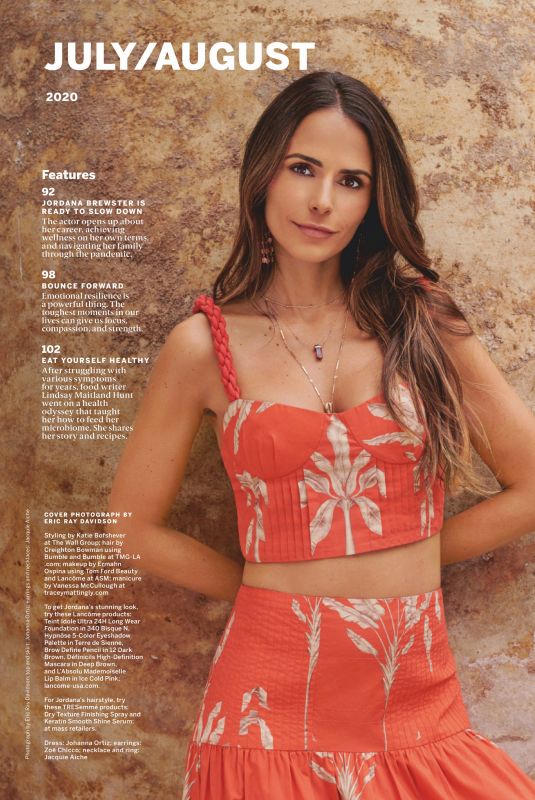 JORDANA BREWSTER in Health Magazine, July/August 2020