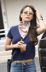 JORDANA BREWSTER in Ripped Denim Out in Brentwood 06/06/2020
