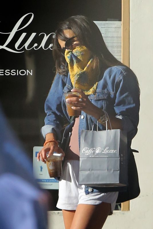 JORDANA BREWSTER in Shorts Out in Los Angeles 06/13/2020