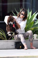 JORDANA BREWSTER Out with Her Dog in Brentwood 06/17/2020