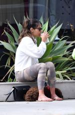 JORDANA BREWSTER Out with Her Dog in Brentwood 06/17/2020