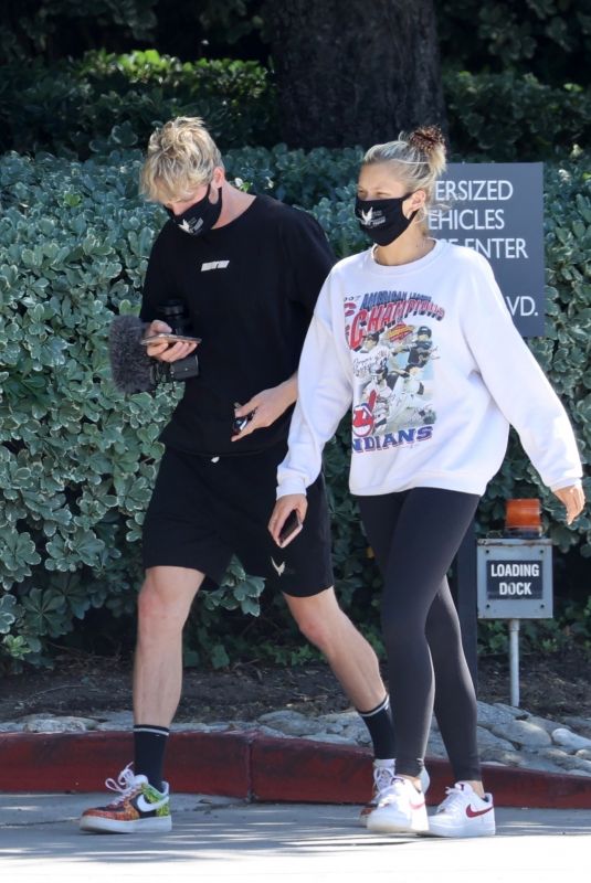 JOSIE CANSECO and Logan Paul Out in Encino 06/25/2020
