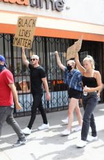 JOSIE CANSECO at Black Lives Matter Protest in Los Angeles 06/02/2020