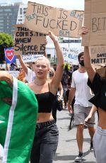 JOSIE CANSECO at Black Lives Matter Protest in Los Angeles 06/02/2020