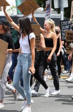 JOSIE CANSECO at Black Lives Matter Protest in Los Angeles 06/02/2020